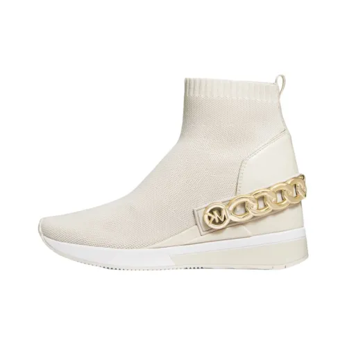 MICHAEL KORS Cushioning Anti-Slip And Wear-Resistant Breathable Coverage High-Top Casual Shoes Women's White