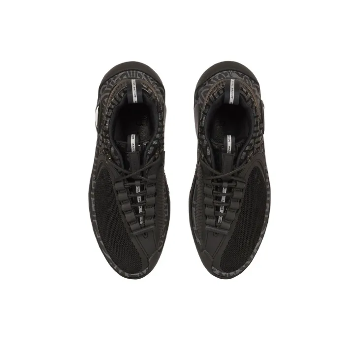 BALMAIN B Runner Wear Resistant Low Top Casual Shoes Men's Black-3