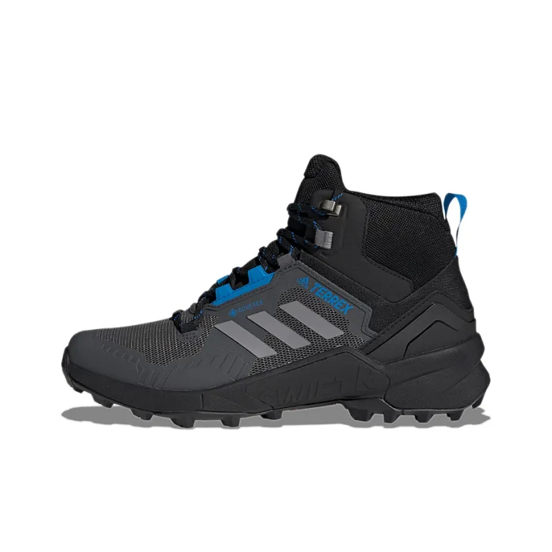 Terrex Swift Adidas R3 Mid GORE-TEX 'Black Grey Blue Rush'-0