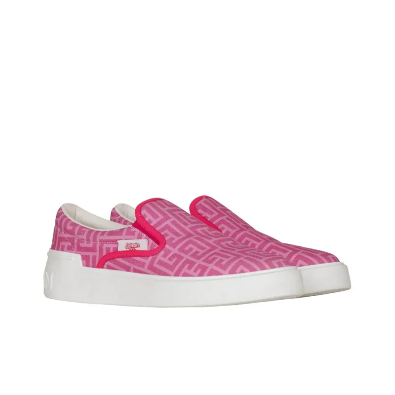 BALMAIN Men's Casual Shoes Men Low Top Pink-2