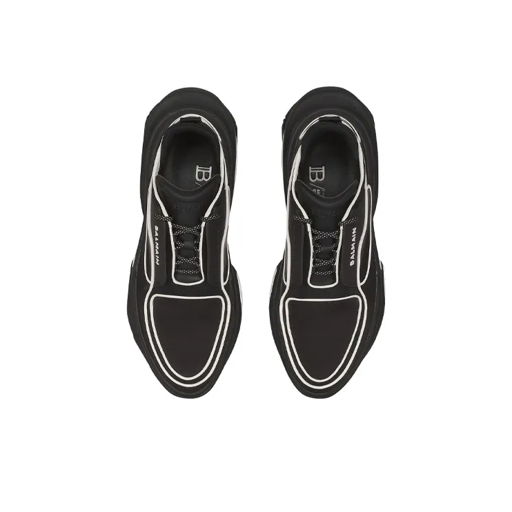 BALMAIN B Bold Low Top Black White-3
