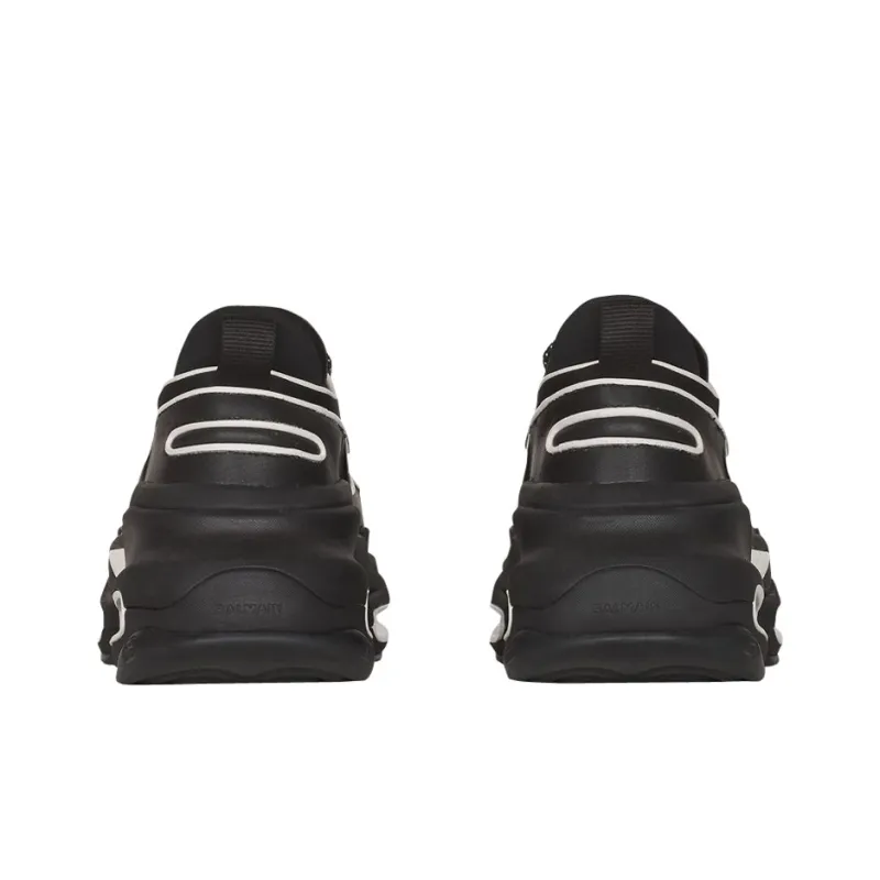 BALMAIN B Bold Low Top Black White-4