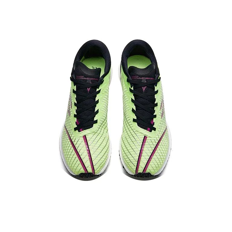 Anta Running Collection Wear-Resistant Low-Top Running Shoes Men's Green Black White-2