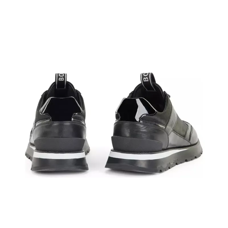 HUGO BOSS Wear-Resistant Coverage Low-Top Casual Shoes Men's Black-3