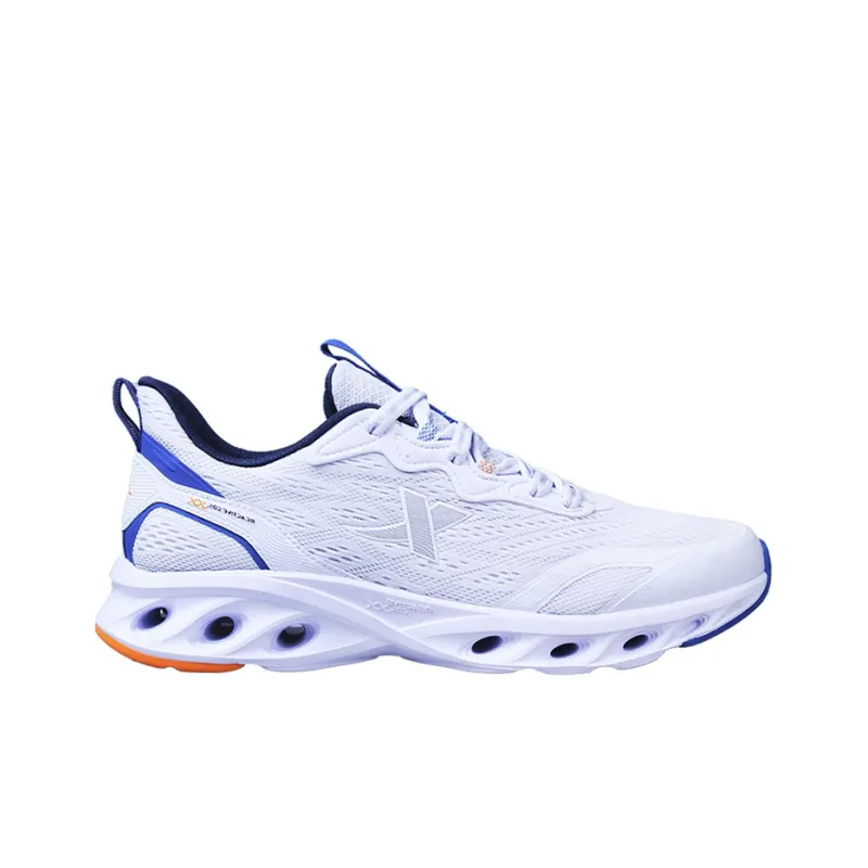 XTEP Cushioning Breathable Lightweight Low Top Running Shoes Men's White-1