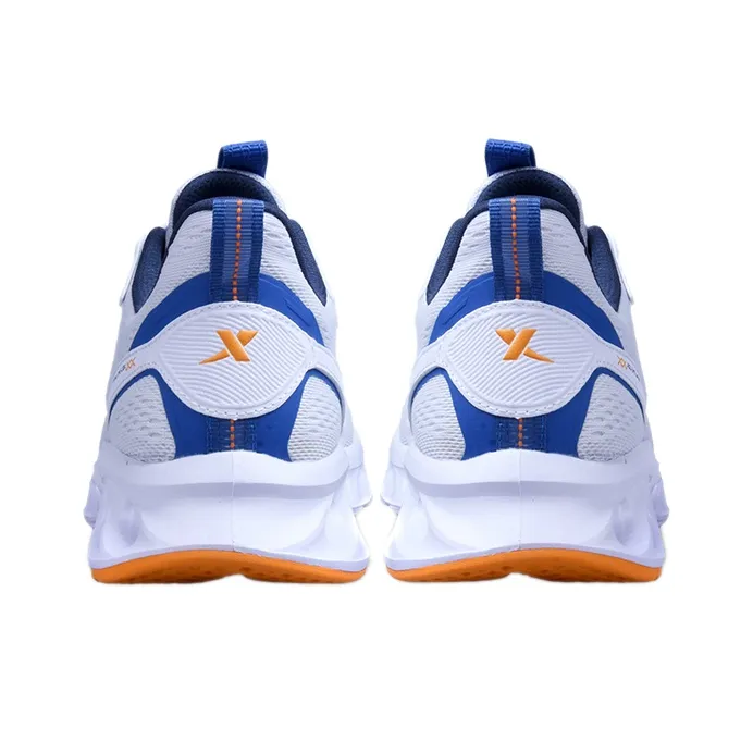 XTEP Cushioning Breathable Lightweight Low Top Running Shoes Men's White-3