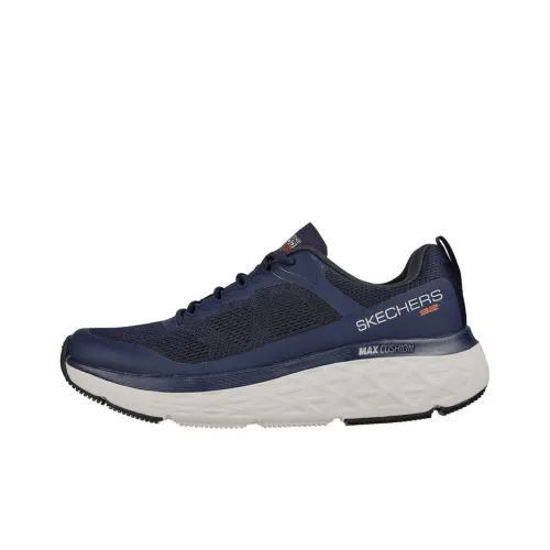 Skechers Max Cushioning Running Shoes Men Low-Top Marine Blue