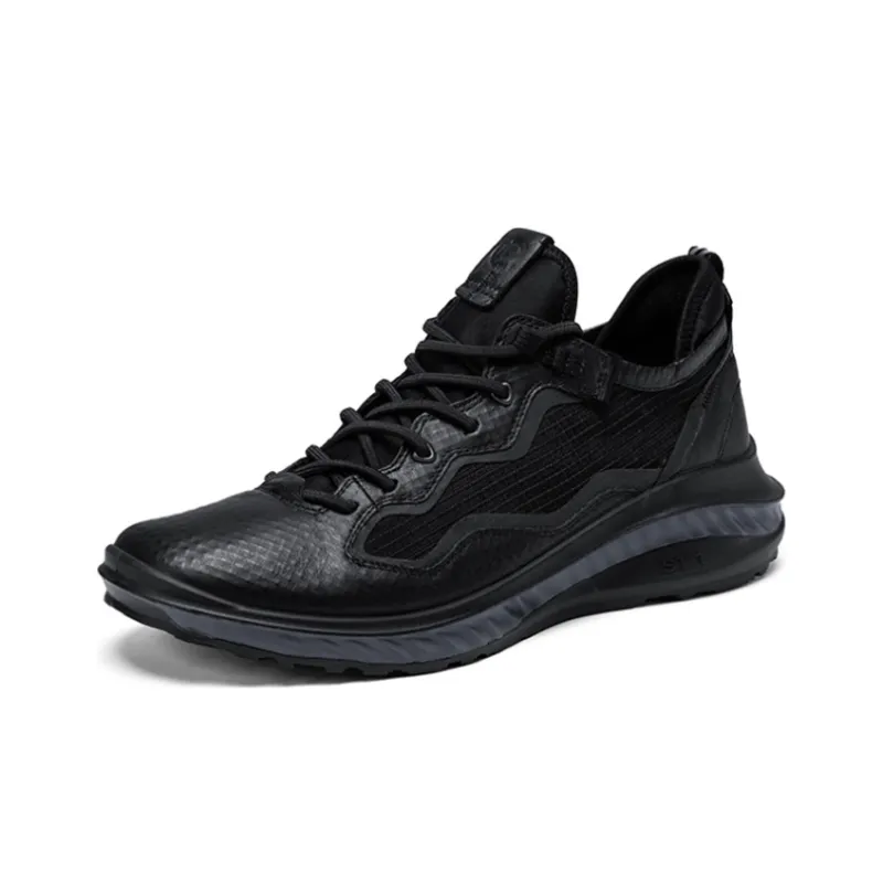 Ecco Fit For Action 360 Collection Lightweight Low Top Running Shoes Men's Black Sock Compression-1