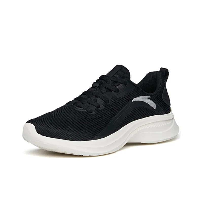 Anta Running Collection Cushioning Lightweight Wear Resistant Slip Resistant Low Top Running Shoes Women's Black-2