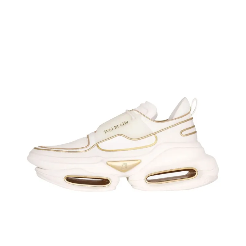 BALMAIN B Bold Sports Casual Shoes Women's White Gold-0