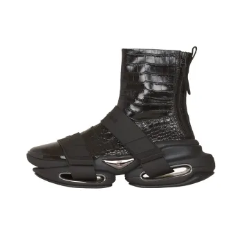 BALMAIN B Bold Chunky Sneakers Men High Top Black