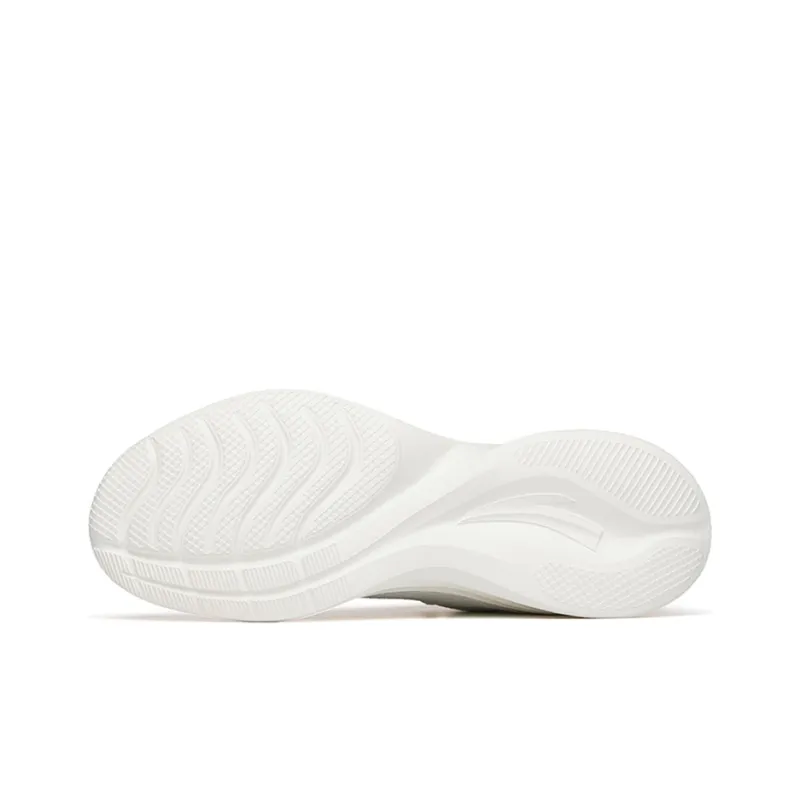 Anta Cushioned Anti Slip And Wear Resistant Lightweight Low Top Running Shoes Men's Ivory White-4