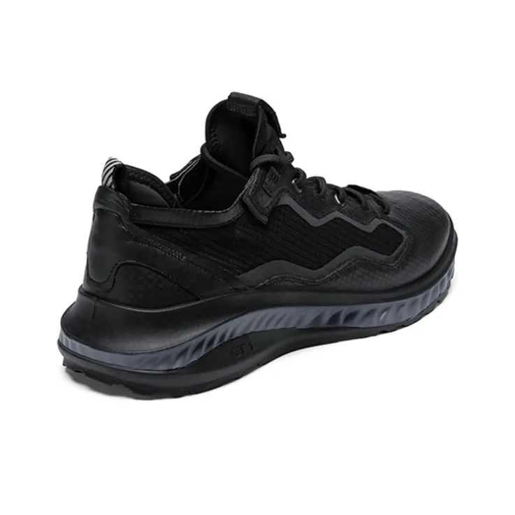 Ecco Fit For Action 360 Collection Lightweight Low Top Running Shoes Men's Black Sock Compression-2