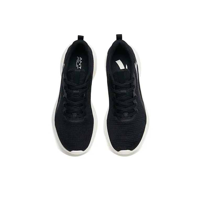 Anta Running Collection Cushioning Lightweight Wear Resistant Slip Resistant Low Top Running Shoes Women's Black-3
