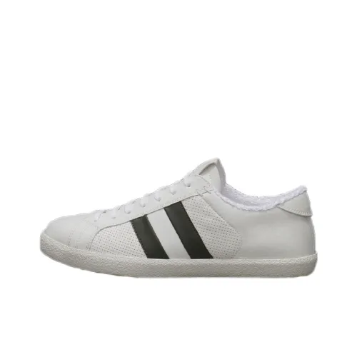 Moncler Skateboard Shoes Men Low-Top White