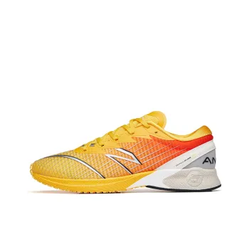 Anta Running Collection Cushioning Anti Slip And Wear Resistant Low Top Running Shoes Men's Yellow Red White