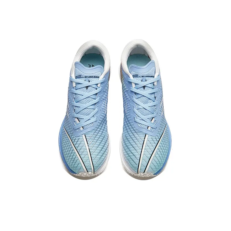 Anta Running Collection Cushioned Slip Resistant Abrasion Resistant Low Top Running Shoes Men's Blue Red-2