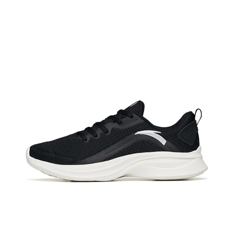 Anta Running Collection Cushioning Lightweight Wear Resistant Slip Resistant Low Top Running Shoes Women's Black-0