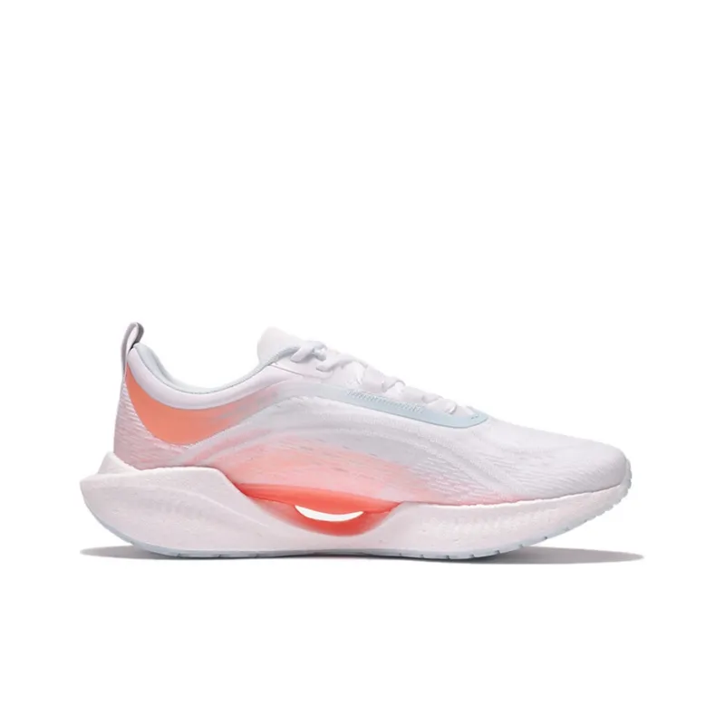 LiNing Super Light 19 Cushioning Anti-Slip And Wear-Resistant Low-Top Running Shoes Women's White Orange-1