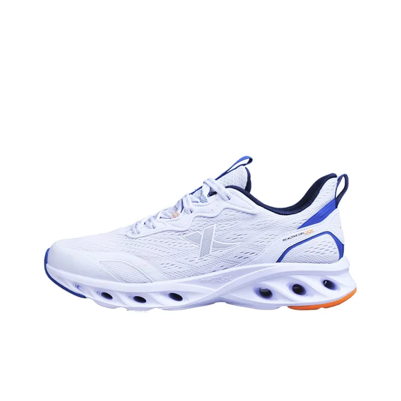 XTEP Cushioning Breathable Lightweight Low Top Running Shoes Men's White-0