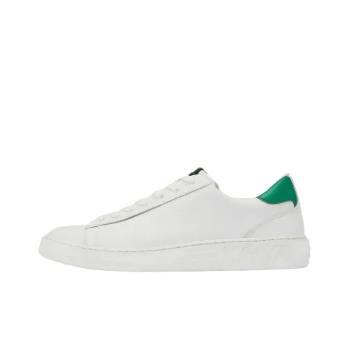 MSGM Skateboard Shoes Men Low-Top White/Green