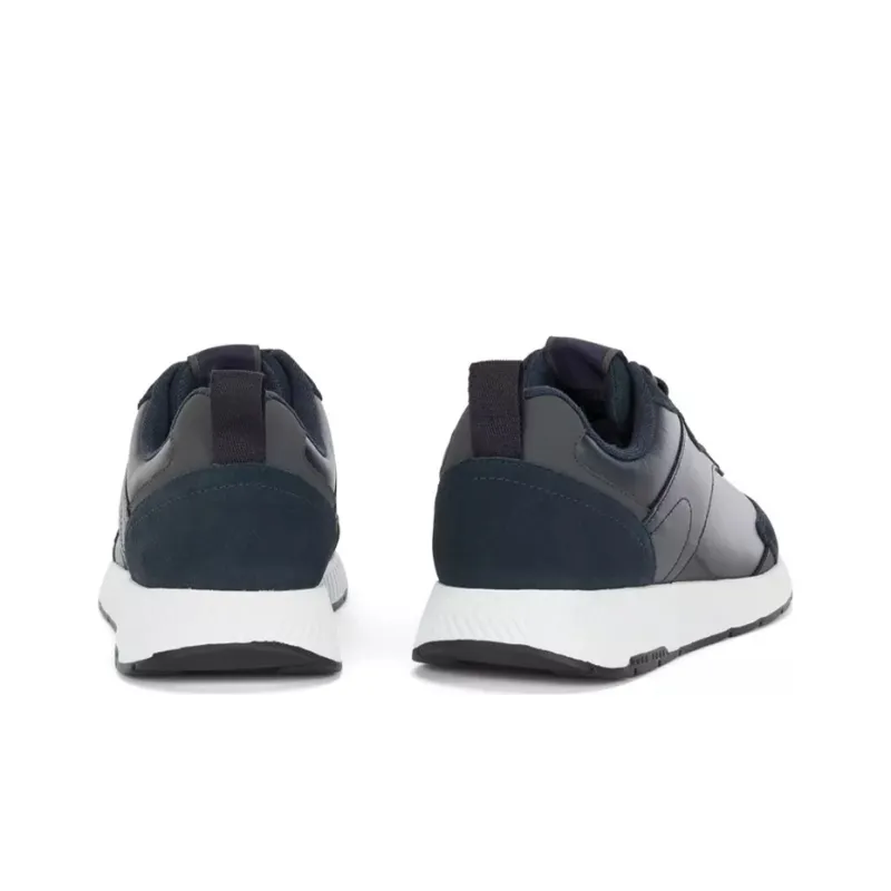 HUGO BOSS Wear-Resistant Coverage Low-Top Casual Shoes Men's Dark Blue-3