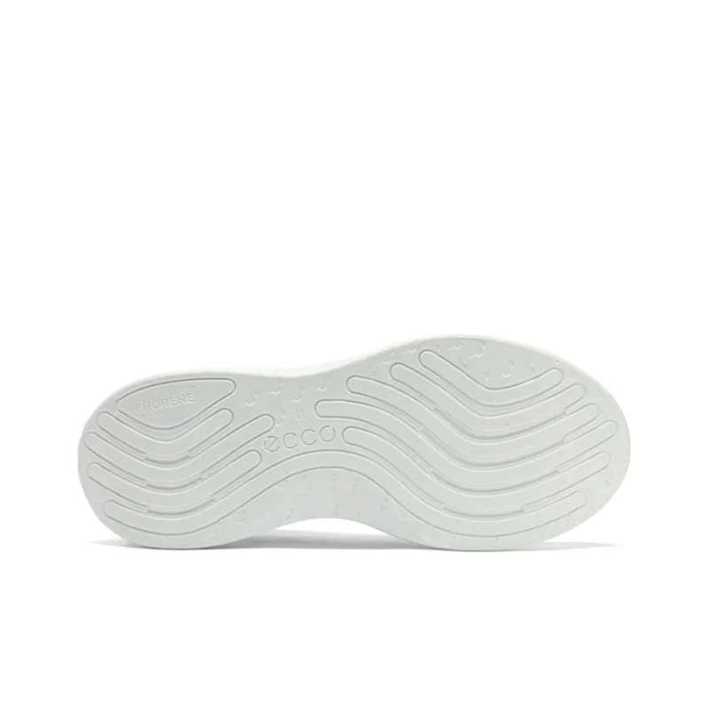 Ecco Yue Dong Abrasion Resistant Breathable Low Top Casual Shoes Men's White-5