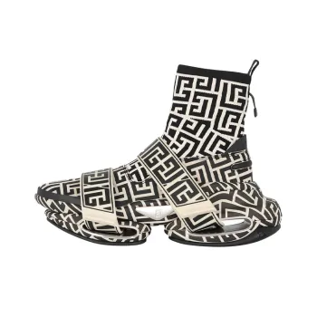 BALMAIN B Bold Abrasion Resistant High Top Chunky Sneakers Women's
