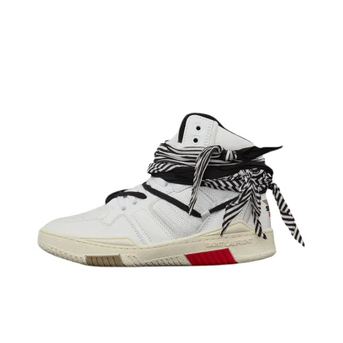 SAINT LAURENT Smith Bandana-detail High-top Sneakers