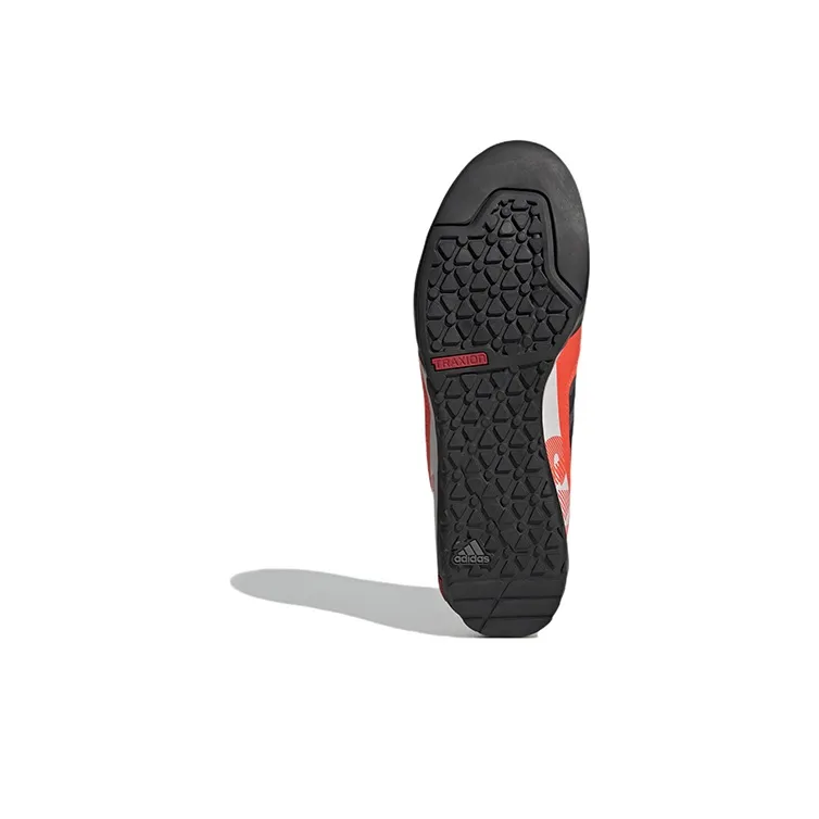 Adidas Terrex Swift Solo Approach Wear-Resistant Low-Top Trekking Shoes Unisex Gray Orange-5