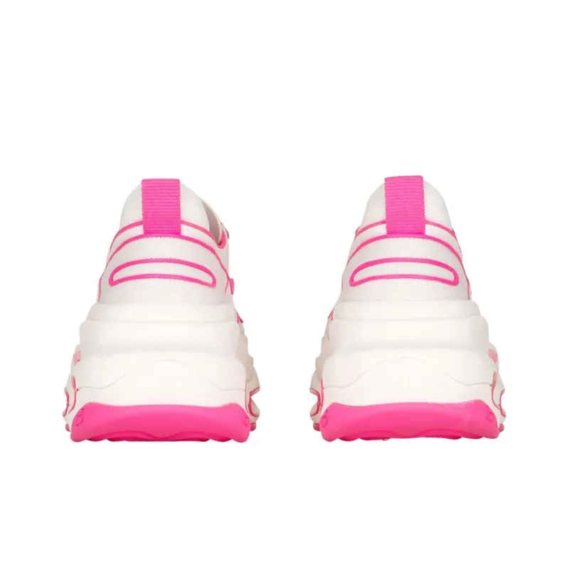 BALMAIN B Bold Chunky Sneakers Women's Low Top White Pink-3