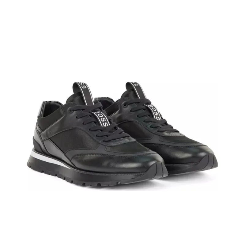HUGO BOSS Wear-Resistant Coverage Low-Top Casual Shoes Men's Black-2