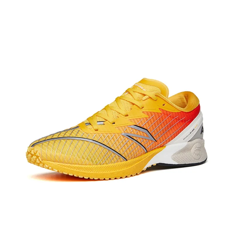 Anta Running Collection Cushioning Anti-Slip And Wear-Resistant Low-Top Running Shoes Men's Yellow Red White-1