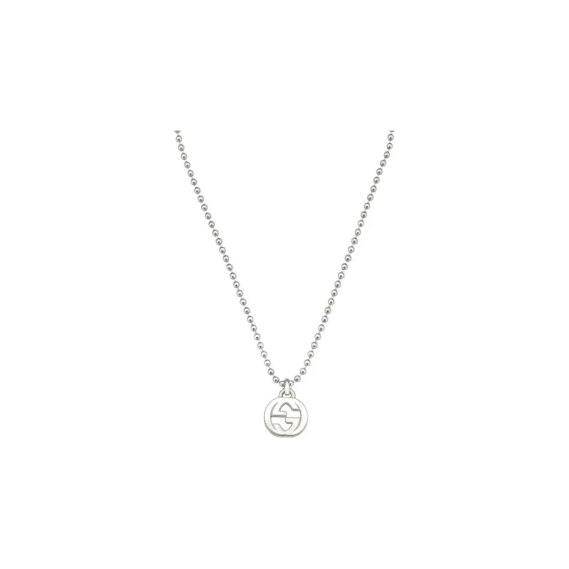 GUCCI Interlocking G Necklace In Silver-0