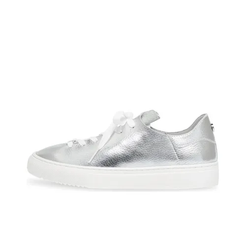 STEVE MADDEN Skateboard Shoes Women's Low-Top Silver