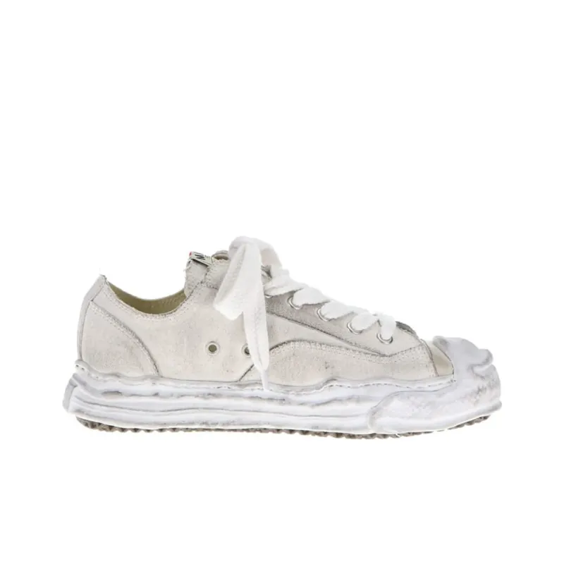 MIHARA YASUHIRO Hank Dissolve Shoes Low Top Stylish Skateboarding Shoes Men's White Vintage Version-1