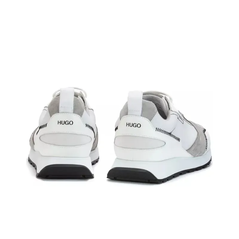 HUGO BOSS Wear-Resistant Coverage Low-Top Casual Shoes Men's White-3
