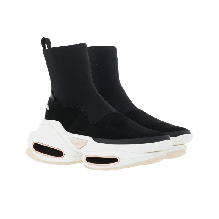 BALMAIN B Bold Chunky Sneakers Women's High Top Black-1
