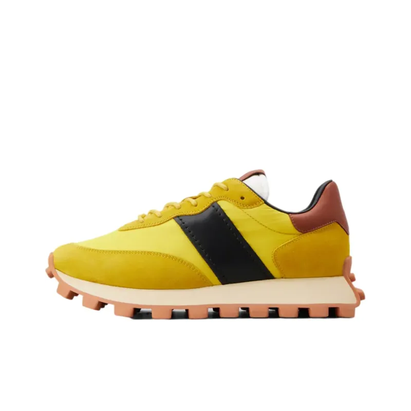 TOD'S Slip Resistant, Abrasion Resistant, Lightweight Low Top Casual Shoes Men's Yellow-0