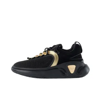 BALMAIN B-Runner Cushioning Anti-Slip Wear-Resistant Breathability Low-Top Casual Shoes Women's Black Gold