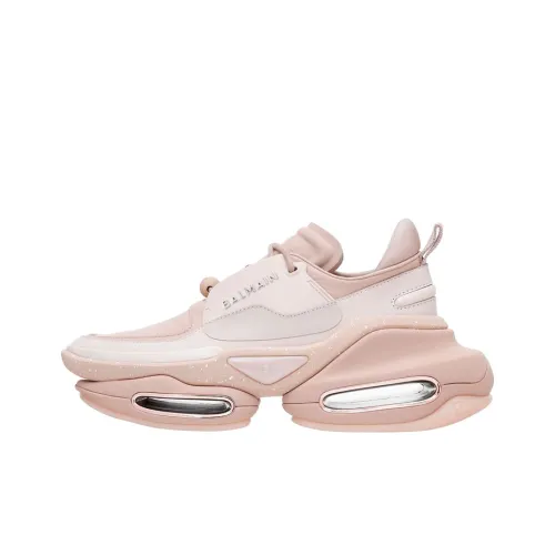 BALMAIN B Bold Chunky Sneakers Women's Low Top Pink