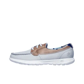 Skechers GO WALK Lite Casual Shoes Women's Low-Top Gray/Brown
