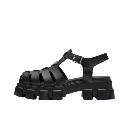 PRADA Triangle-logo Fisherman Sandals