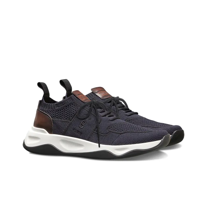 BERLUTI Shadow Low Top Sports Casual Shoes Men's Marine Blue-3
