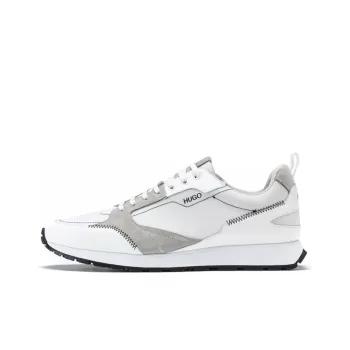 HUGO BOSS Wear-Resistant Coverage Low-Top Casual Shoes Men's White