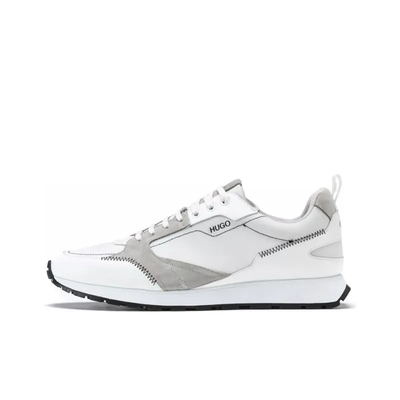 HUGO BOSS Wear-Resistant Coverage Low-Top Casual Shoes Men's White-0