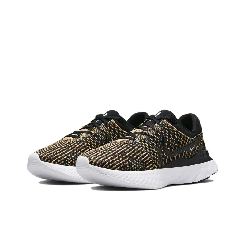 Nike React Infinity Run Flyknit 3 Black Blue Glow Pink Prime-2