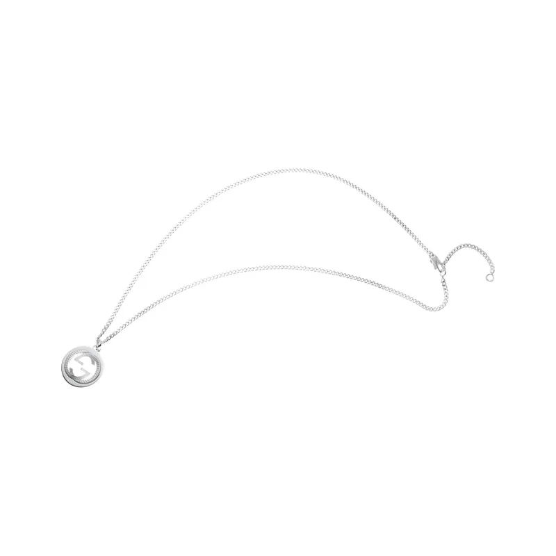 GUCCI 925 Sterling Silver Necklaces Unisex Silver-1