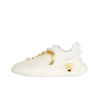 BALMAIN B-Runner Wear-Resistant Low-Top Casual Shoes Women's White Gold