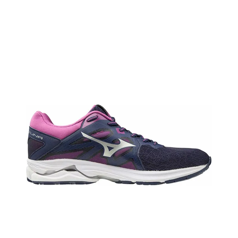 Mizuno Wave Kizuna Running Shoes Women's Low Top Dark Blue/Silver/Purple-1
